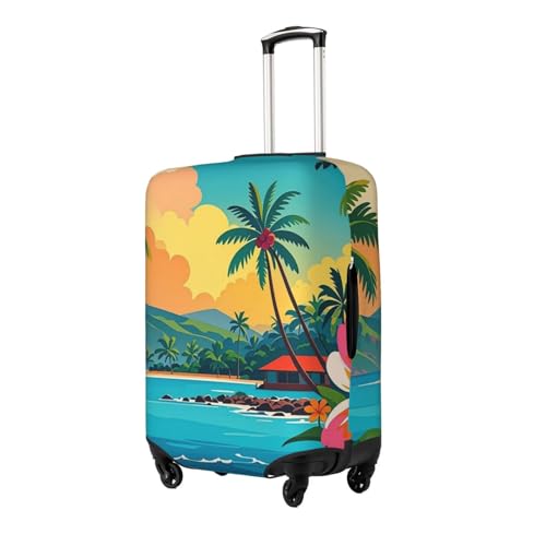 Hello Hawaii Luggage Cover Personalized Elastic Washable Suitcase Cover Luggage Protector Auti-Scratch Suitcase Case Protector Fits 18-32 Inch Luggage2