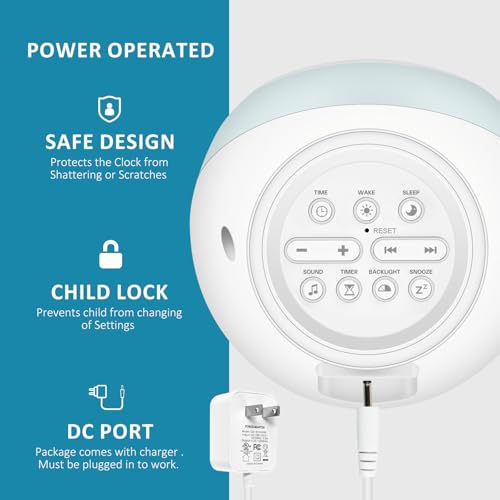Sun & Moon Rise Kids Alarm Clock, Children's Sleep Trainer - Image 5