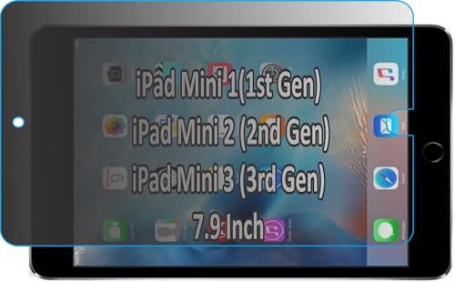 Image of Privacy Anti Peep Matte Screen Guard Compatible With Apple iPad Mini2 /Mini /Mini3 7.9 inch Inch Anti Spy Blue Light Block Screenguard Not a Tempered Glass Screen Protector