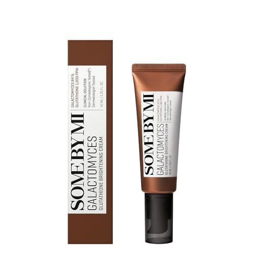 SOME BY MI Galactomyces Glutathione Brightening Cream – 1.35oz, 40ml – Hydrating Korean Hyaluronic Acid Face Moisturizer – Daily Glutathione Face Cream for Smooth and Radiant Skin – Korean Skin Care
