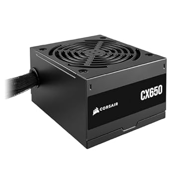 CORSAIR CX650 80 Plus Bronze Não Modular Baixo Ruído ATX 650 Watt Fonte de Alimentação - NA - Preto
