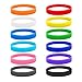 Bracelets Silicone Bracelet Sport Bracelet Bracelet en Caoutchouc Bracelet De Sport Multicolore Décoration pour Hommes Femmes 12 Pcs Couleur Aléatoire