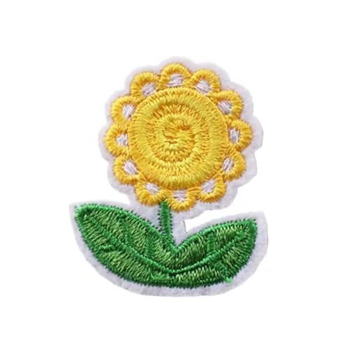 TENYELE Repair Patches Sew On/Iron On Patches Flowers Embroidered Patches Applique Patches for Hat Backpacks Decorations