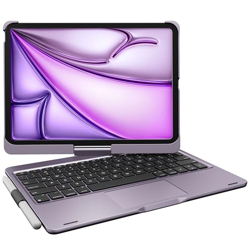 Teclado iPad Pro 2024 11 M4 inalámbrico para trabajar en cafeterías con luz RGB