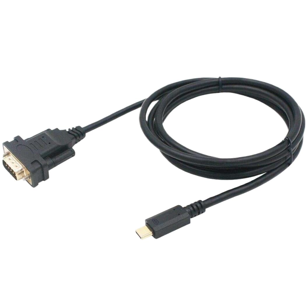 Convertidor de Adaptador Serie USB C a DB9 RS232 6 pies FTDI FT232RL Chip Compatible con Win11 10 8 7 XP Android Linux Vista Compatible con computadora portátil