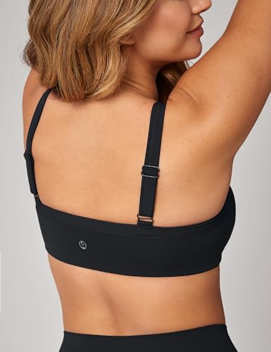 Image of UNISSU Hugcurve Adjustable Sports Bra Square Neck Wireless Padded Yoga Workout Tops