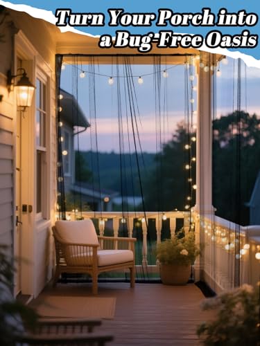 Image of 65x10ft Large Ultra-fine Mesh Mosquito Net, Patio Screen Netting, 1Pc Black | Clear View, Breathable, Easy to Cut, Bird Insect Pest Bugs Barrier, Outdoor Garden /Balcony /Porch /Raised Beds /Tree Protection