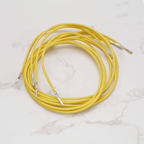 ECSiNG 5 Stück Reparaturleitung Ersatz Kabel 979009E 907649 Kompatibel mit VW Kompatibel mit Audi Kompatibel mit Skoda Gelb 0,50 Mm²