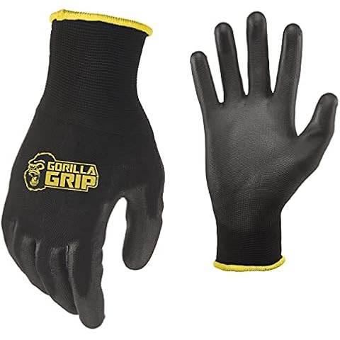 Gorilla Grip Gloves, Max Grip, All Purpose Work Gloves, Slip Resistant, Nylon Shell, Medium, 25 Pairs Cover