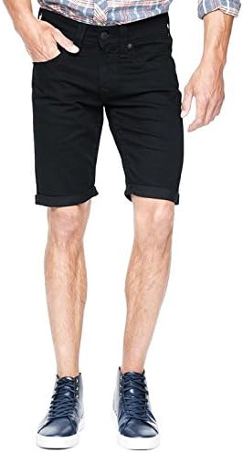 True Religion Men's Ricky Cut-Off Originals Short In Midnight Black