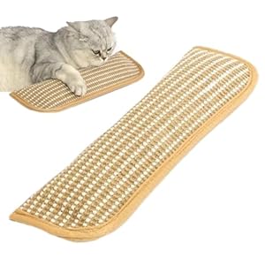 Qyljeiwred Katzenminze Kratzbrett Zahnpflege Spielzeug Beige