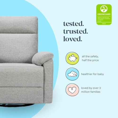 Davinci M24387FTG Suzy Swivel Recliner In Frost Grey thumb #3