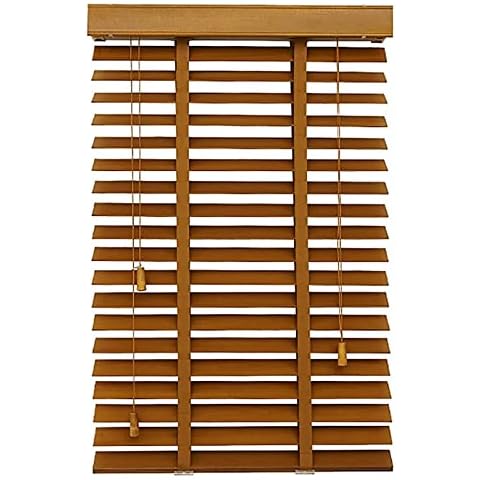 50mm/2in Wood Venetian Blinds, Wooden Horizontal Window Blinds, 50-150cm/20-59in Privacy Window Shades, Thermal Insulated/breathable Venetian Blinds,WxH-100x240cm/39.5 * 94.5in Cover