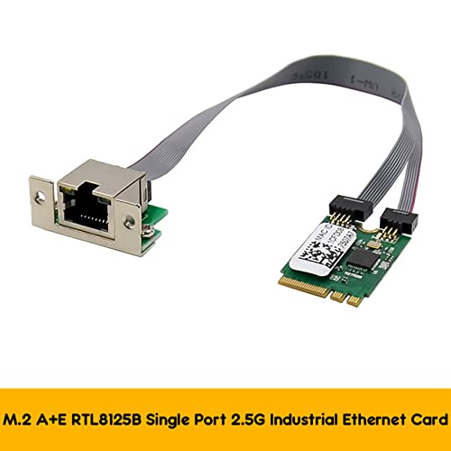 ALOEU M.2 A+E Key 2.5G Ethernet LAN Card RTL8125B Industrial Control Network Card PCI Express Network Adapter miniatura 5