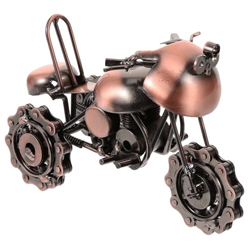 Sculpture moto métal vintage DOITOOL pour décorer un salon de thé ou bureau