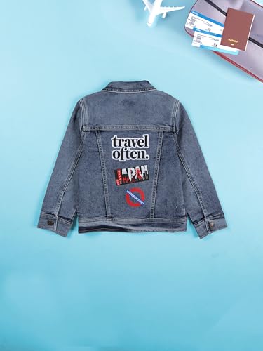 Image of KiddoPanti Boys Denim Jacket | Cotton Poly Blend with Spandex | Washed Denim, Full Sleeve | Button Closure & Front Flap Pockets | Collared Neck