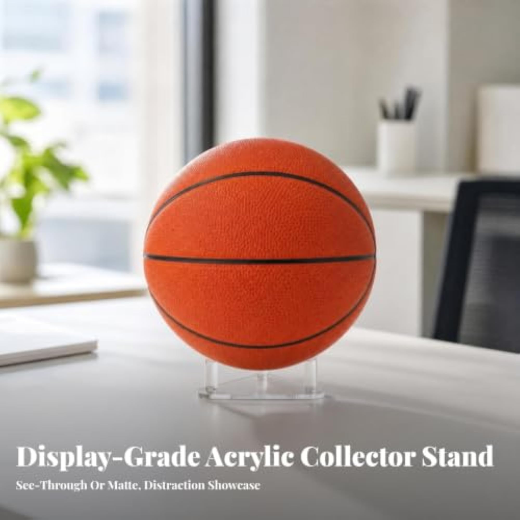 Triangular Ball Display Stand, Black