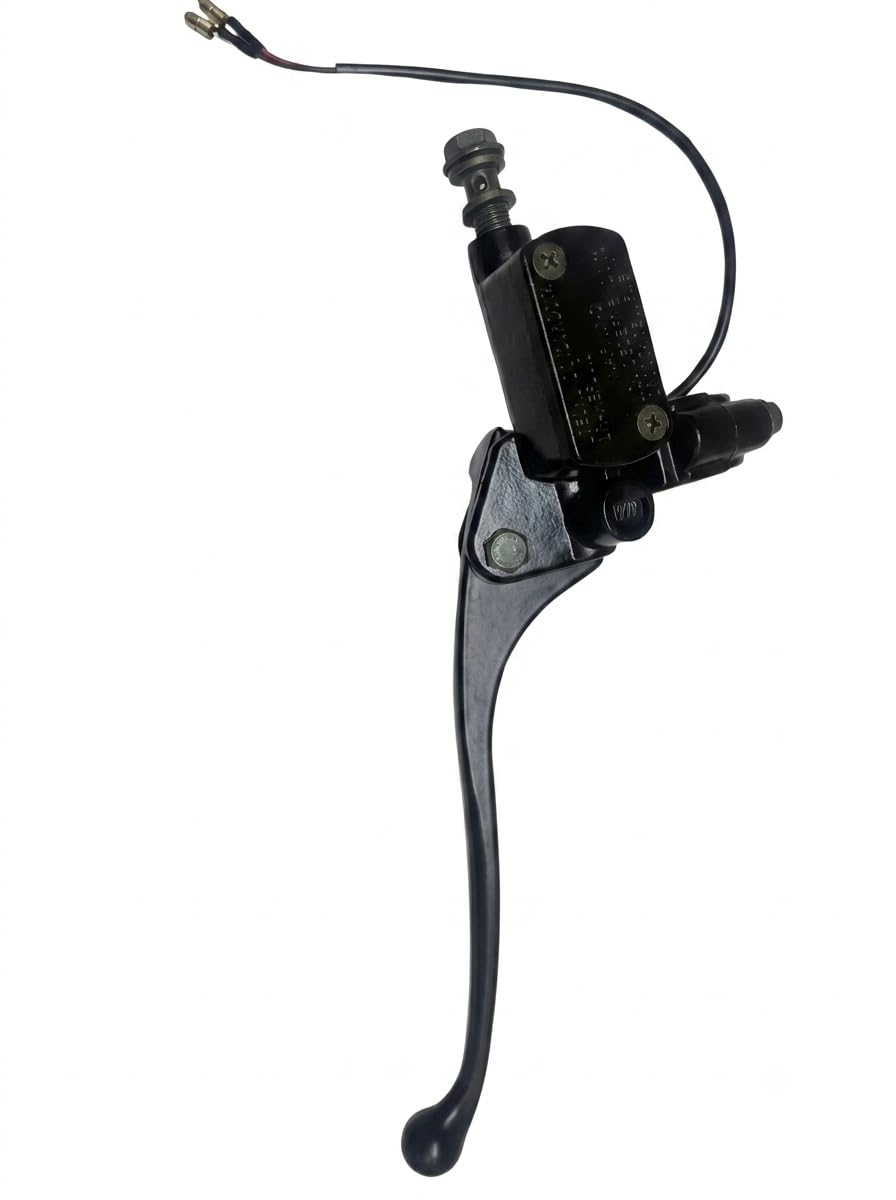 Universal Electric Scooter Right Hand (RH) Brake Master Cylinder | Front Hydraulic Disc Brake Assembly with Lever | Built-in Motor Cut-Off Sensor Switch | Universal Fit for 22mm, All EV Scooters (RH)-image-40