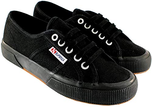Superga 2750 Cotu - Zapatillas de lona para mujer, Negro (Negro), 37 EU