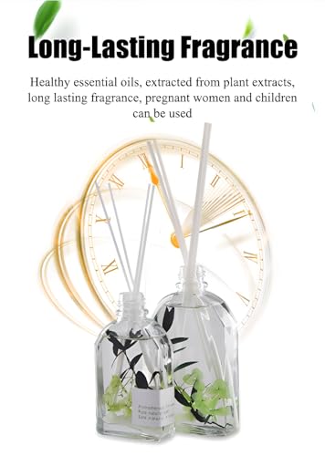 Reed Diffuser Set con 10 palitos y flores secas 100ml miniatura 6