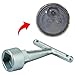 VIDABTE Water Meter Wrench for Pentagon Socket, Curb Stop Wrench, Water Valve Shut Off Tool for Penta Socket, Pentagon Curb Box Key