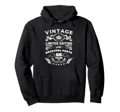 Decoraciones de cumpleaños 66, regalos de cumpleaños 66 para hombres Sudadera con Capucha