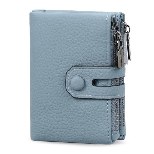 Image of Small Wallet for Women Card Holder with Double Zipper Pockets