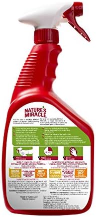 Nature’s Miracle Advanced Stain and Odor Eliminator Dog, 32 Ounces, Spray, Fresh Scent, Severe Mess Enzymatic Formula For Tough Pet Messes - 3