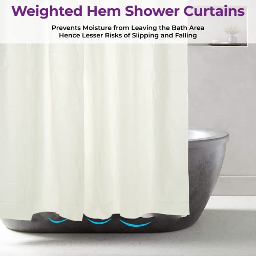 Blue Canyon Peva Plain Shower Curtains, Peva White, W 70.9" x L 70.9" (1 Panels) - Image 3