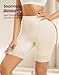 MANCYFIT Women's Slip Shorts for Under Dresses - Lace Biker Anti Chafing Boy Shorts - Nude Small