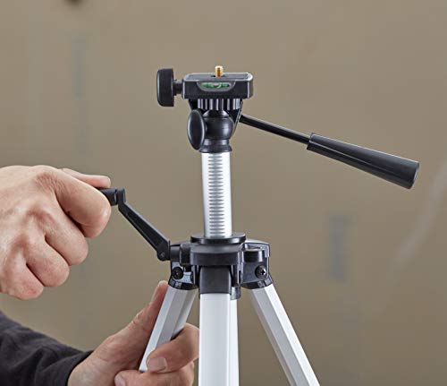 Stanley Fotostativ, Aluminium, drei Gleitfüße, Säule (44cm bis 140cm, 1/4 Zoll Gewinde, Plateau neigbar) 1-77-201 – Bild 7