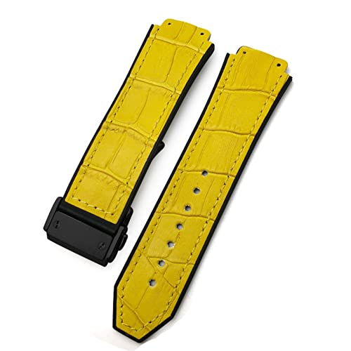 [NHHNSW] Watch StrapACowhide Rubber WatchBand 25-19mm Calfskin BraceletsX|[cWOMEHb`oh̏ꍇ