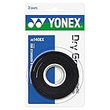 Yonex Dry GRAP Tenis Overgrip - 3 Pack - Choice of Colors (Black)