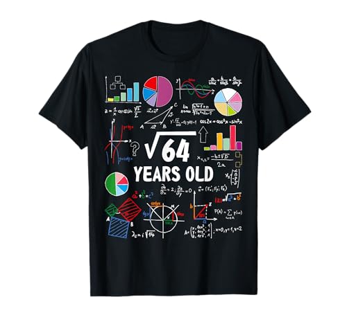 Raíz cuadrada de 64, 8 años, amante de las matemáticas, nerd Camiseta