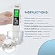 SIGANDG Digitales TDS/EC-Temperaturmessgerät PH-Messgerät, Wasserqualitätstest TDS-Messgerät 4-in-1-Set für Labor mit Kalibrierungspulver, PH-Tester für Haushaltstrinkwasser, Aquarium