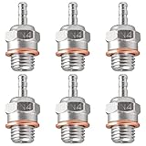 WEISHUJI 6pcs Hot Glow Plug, Glow Plug #4, N4 Spark Medium Hot Nitro Engine Parts for Traxxas Kyosho...
