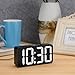 DreamSky Small Digital Alarm Clock for Bederoom, Large Big Numbers Display with Dimmer for Living Room, Electric Bedside Desk Clock with USB Charging Port, Adjustable Volume, USB-C Adapter Powered
