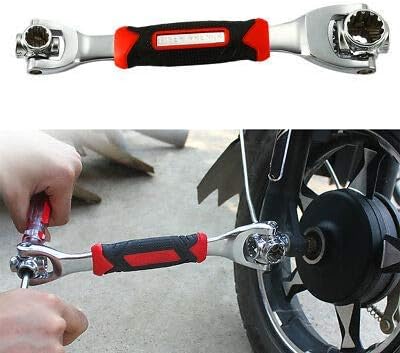 Tahera 48 in 1 Multifunctional Universal Adjustable Socket Wrench Spanner Tool with 360 Degree Rotating Head. Hand Tool Kit Set for Home,Bike and car Repair.