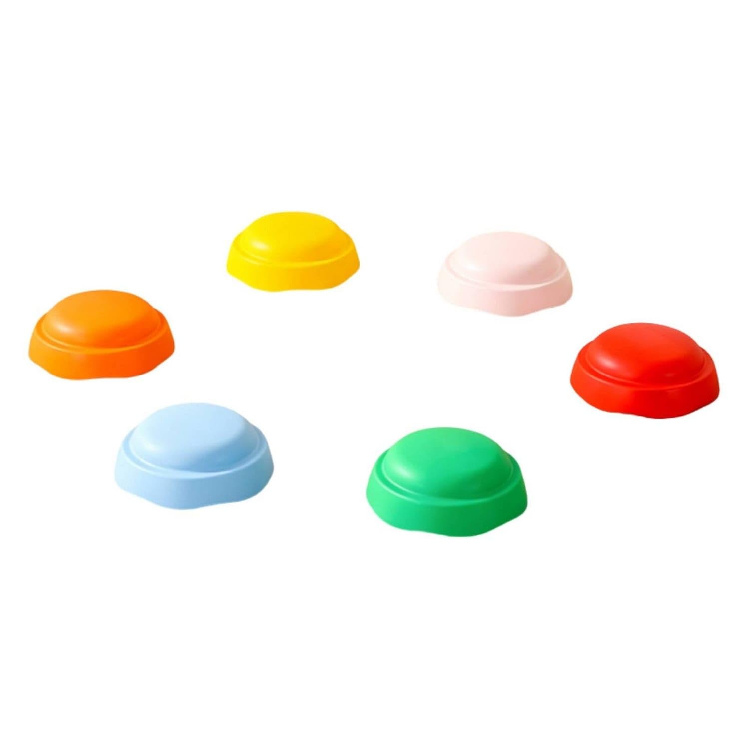 6 Pieces Dome-Shaped Round Balance Stepping Stones Expanded Polypropylene Material Sensory Balance Stones Rounded Edges Floor Stepping Platforms Smooth Surface for Children, Macaron, Round 6PCS-image-41