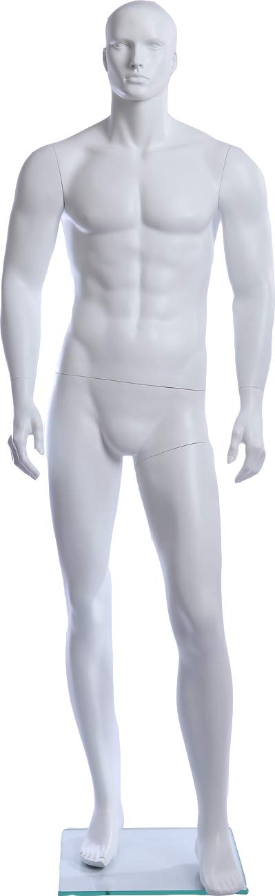 Euroton XM11-6 weiß in matt lackierte abstrakte Schaufensterpuppe Mannequin Mann Male
