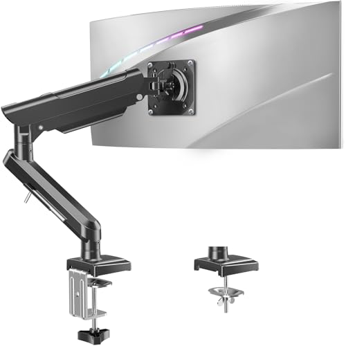 Single Monitor Mount for 32 27 24 22 inch Screen, Monitor Arm Holds 4.4-22 lbs, Monitor Desk Mount...