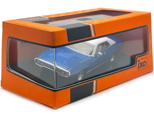 IXO 1/43 Plymouth Satellite Sebring Plus 1971 Azul/Blanco miniatura 3