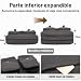 Imagen de VARLIVOO Retro Bolsos de Hombro para Hombre Bolsa de Mensajero 14 Pulgadas Laptop Bolsas Cruzados Conmutar Viaje Maletín Colegio Trabajo Lona Gris