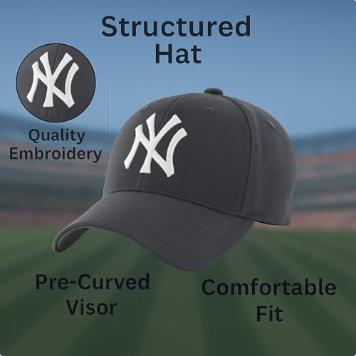 Gorra ajustable deportiva unisex para niños en carbón/blanco miniatura 5