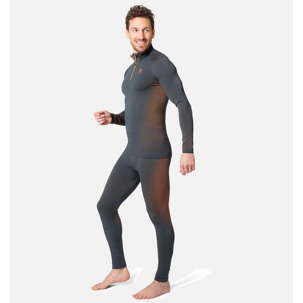 Odlo Koszulka Mężczyźni Bl Top Turtle Neck L/S Half Zip Performa