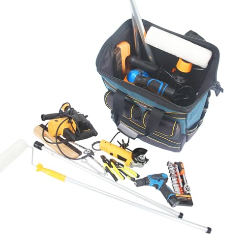 Sac à dos à outils avec sangle réglable et plusieurs poches de rangement - 6