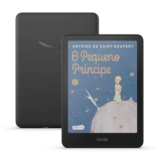 Apresentamos o Kindle Colorsoft (16 GB) - Com tela colorida e temperatura de luz ajustável - Cor Preta
