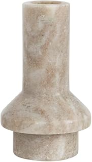 Bloomingville Marble Taper Candle Holder, 4.5", Beige