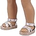Hinleise Scarpe Bambola Sandali Tinta Unita per Bambola 43 cm Scarpe Bambola - 1 Paio
