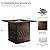 EAST OAK 32'' Propane Fire Pit Table, 50,000 BTU Steel Gas FirePit for Outdoor, Outside Patio Deck and Garden, CSA Certified Fire Table with Magnetic Lid, Cover-Storage Basket and Lava Rock , Brown